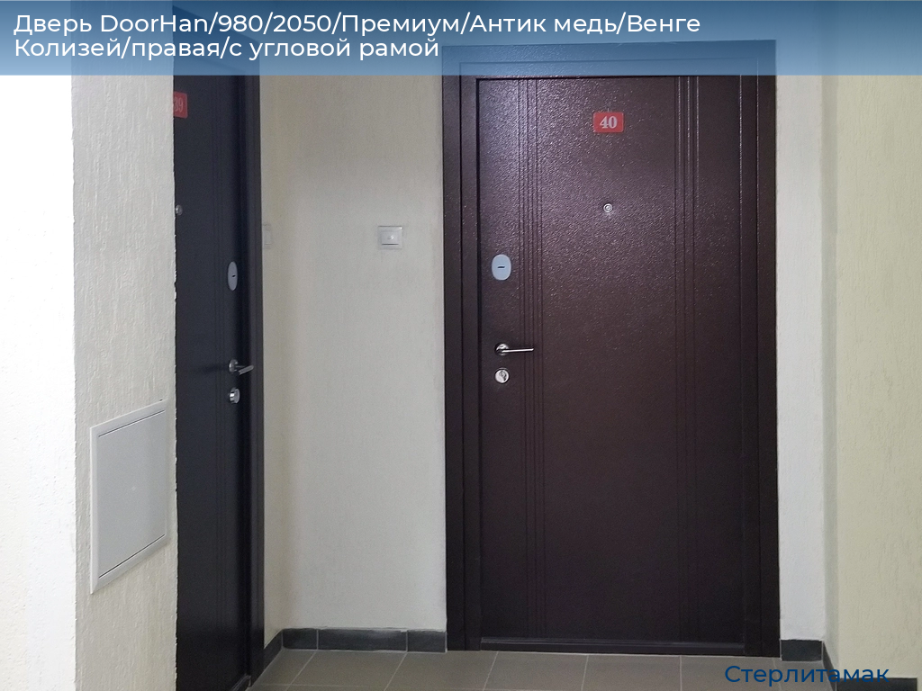 Дверь DoorHan/980/2050/Премиум/Антик медь/Венге Колизей/правая/с угловой рамой, sterlitamak.doorhan.ru