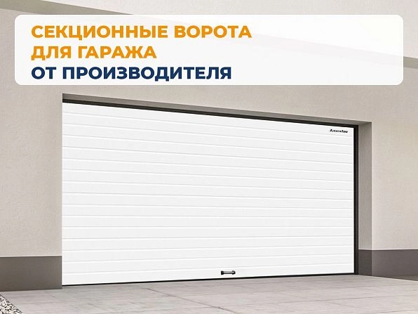 Секционные ворота 2500х2300 мм белые DoorHan rsd02, sterlitamak.doorhan.ru
